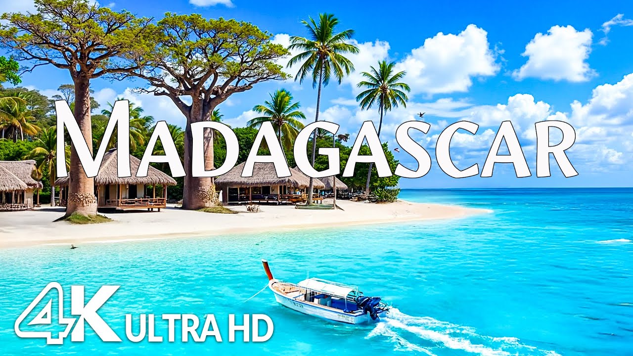 Summer in Madagascar 4K –  Unique Beaches, Baobab Avenues & Untouched Paradise with Relaxing Music