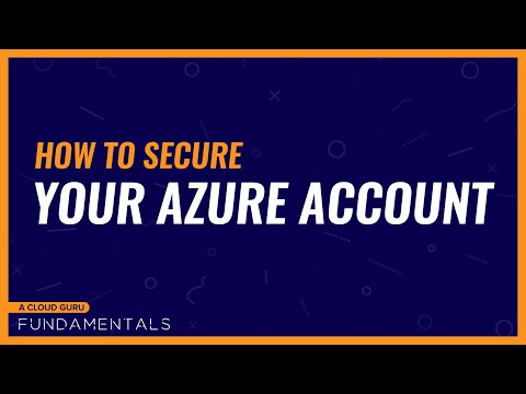 How to secure your Azure account