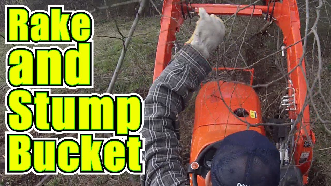 Land Clearing with Stump Bucket and Rake: Transforming Our New Property ...