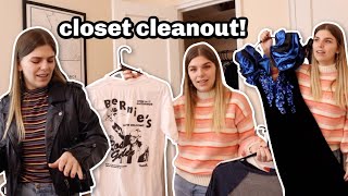 closet cleanout! going through my ENTIRE wardrobe (part 1)