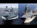 HMS Queen Elizabeth vs Admiral Kuznetsov Aircraft Carrier