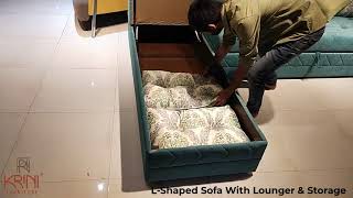 L Shaped Sofa Bed with Storage | L Shaped Sofa Designs