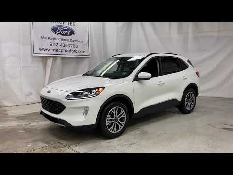 White 2020 Ford Escape SEL Review - MacPhee Ford - YouTube
