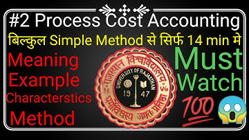 #2 Process Costing(format)~ For B.com/M.com/CA/CS/CMA Valuation of Abnormal Loss, Abnormal Effective