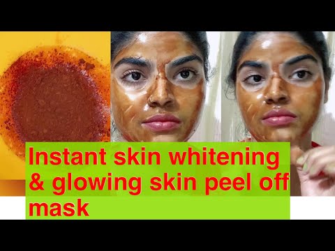SKIN WHITENING PEEL-OFF MASK | GET FAIR & GLOWING SKIN INSTANTLY | - YouTube