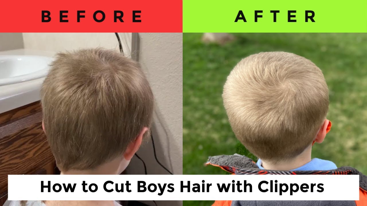 how to cut boys long hair with clippers