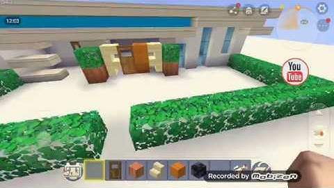 Xây nhà hiện đại trong mini world block art