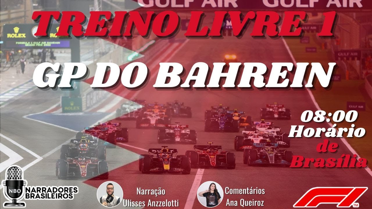 F1 AO VIVO: Acompanhe o primeiro treino livre para o GP do Bahrein