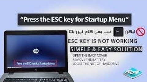 Khởi động lỗi press esc to startup menu năm 2024