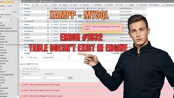 Cara Mengatasi Error #1932 Mysql Table doesn