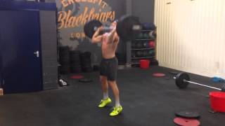 Clean + split paused split jerks: 85 x 3+3 by Matt Rodwell