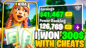 I Secretly Used Fortnite Cheats to Win a Streamer Tournament..🤑 (Nobody Noticed)