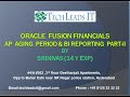 AP Aging Period and BI Reporting PART 2-Fusion Finance Online Training