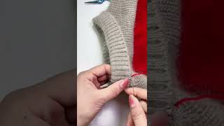 Professional Hand Sewing Techniques For Repairing Knitted Clothing With Invisible Stitches