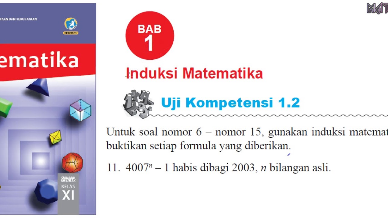 11 Uji Kompetensi 1 2 Matematika Sma K13 Kelas Xi Bab 1 Induksi