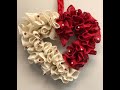 Quick, Easy Burlap Ruffle Heart Wreath