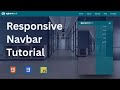 How to Build a Responsive Navbar with HTML, CSS & JavaScript | Beginner Tutorial