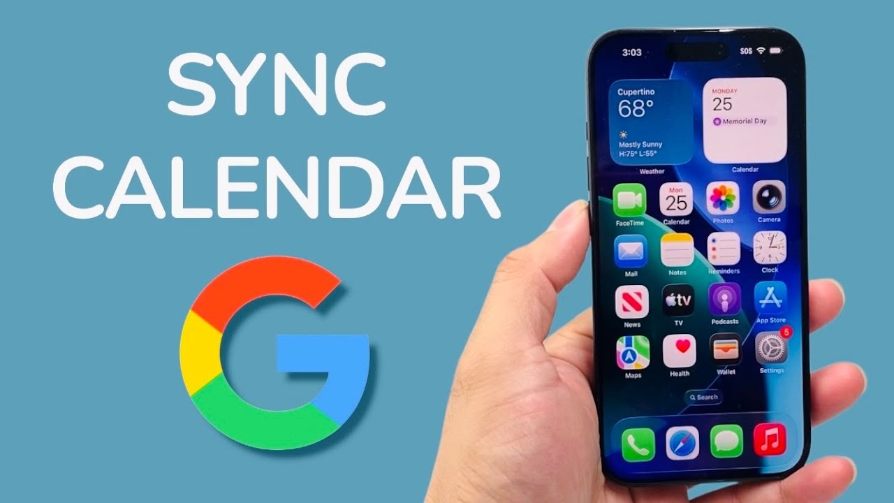How To Sync Google Calendar With Apple Calendar - YouTube