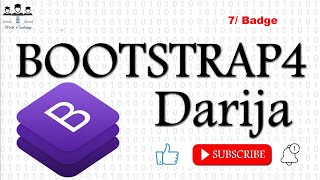 #web_coding #bootstrap_darija 7/ Tutorial Bootstrap4 Badge Darija