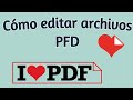 🔄 COMO EDITAR ARCHIVOS PDF | Como convertir WORD A PDF 🔄