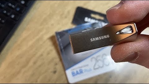 Samsung Bar Plus 256gb Flash Drive Unboxing and Speed Test