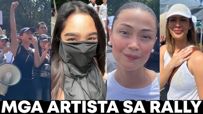 Mga CELEBRITY na SUMUGOD at TUMINDIG sa RALLY LUNETA Maris Racal Andrea  Brillantes Jodi Sta. Maria