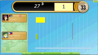 Me playing level 5 in World Math Day practice