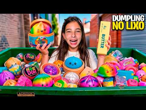 WE FOUND A BOX OF VIRAL DUMPLINGS AND SQUISHIES IN THE TRASH!