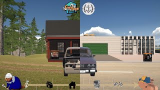 My garage из леса в автомеханика, из метала в машину