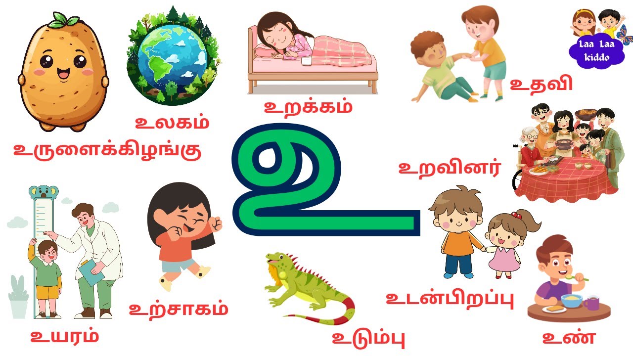 உ வரிசை சொற்கள்/உயிர் எழுத்துக்கள்/U Letter words in Tamil ...