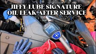 How to Find a Engine Oil Leak After Jiffy Lube Signature Oil Change Service @WrenchingRyan