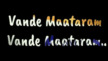 Vande Mataram lyrics
