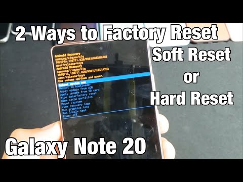 Galaxy Note 20: How to Factory Reset 2 Ways (Hard Reset & Soft Reset)