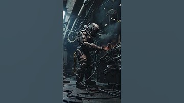 Dieselpunk mechanic#macro #asmr #animation