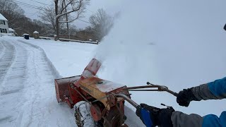 Big Snow Part 1 Gravely Snow Cannon Action