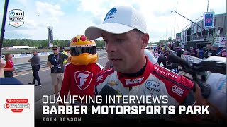 Qualifying Interviews // 2024 Children's of Alabama Indy Grand Prix at Barber | INDYCAR