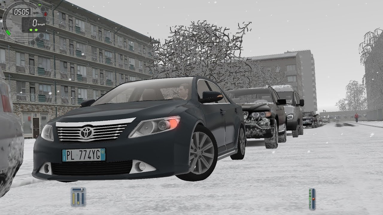 City Car Driving 1.5.4 Toyota Camry V50 V6 SNOW G27 - YouTube