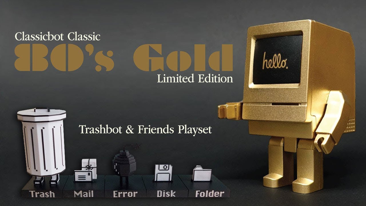 ClassicBot 80's Gold edition and Trashbot & Friend Playset review and unboxing!!!