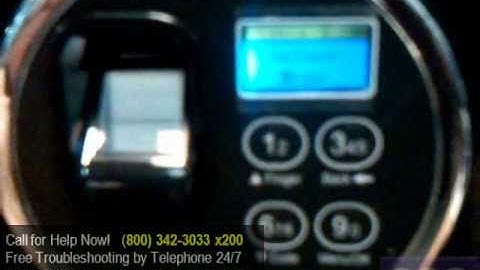 SecuRam BSL-0601A-M Bio Electronic Safe Keypad - Opening the Lock with Time Delay