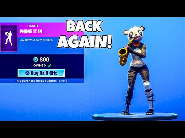 Phone It In Is Back New Item Shop Fortnite Battle Royale Youtube Is Phone It In Coming Back Into The Fortnite Shop Is Phone It In Coming Back Into The Fortnite Shop Phone It In Is Back New Item Shop Fortnite Battle Royale Youtube