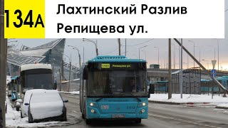Автобус 134а &quot;Лахтинский Разлив - Репищева ул.&quot; (старая трасса)