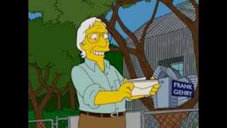 Frank Gehry as featured in The Simpsons 