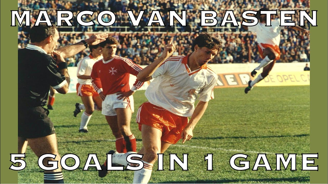 Marco van Basten scores 5 in 1 game