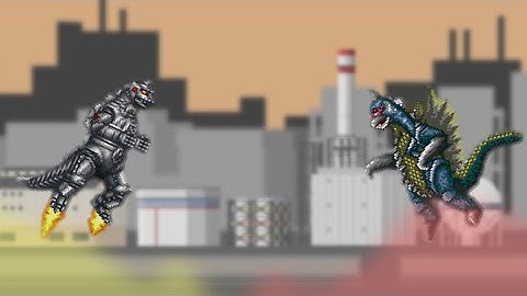 Gigan vs MechaGodzilla||Stick nodes sprite animation||2024 New Year Special
