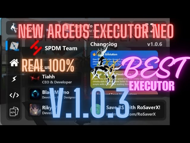 ARCEUS X NEWEST VERSION (V.1.0.3.) NEO EXECUTOR
