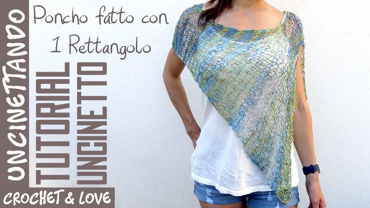 Poncho di lana con il telaio: ecco le spiegazioni per farlo!