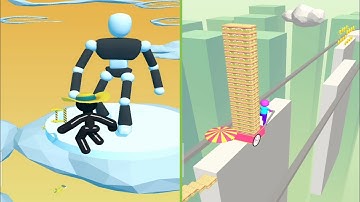 Tall Man Run Vs Brick Builder  NEW UPDATE! All Levels Gameplay Android QUFOXE