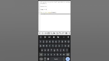Number Pyramid in python | Numeric pattern in python | Pyramid in python | #python #code #e3 #short