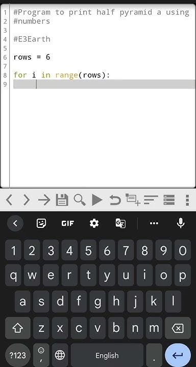 Number Pyramid in python | Numeric pattern in python | Pyramid in ...