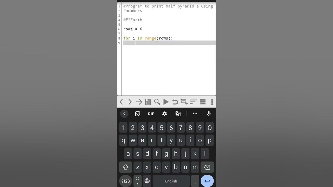 Number Pyramid in python | Numeric pattern in python | Pyramid in ...